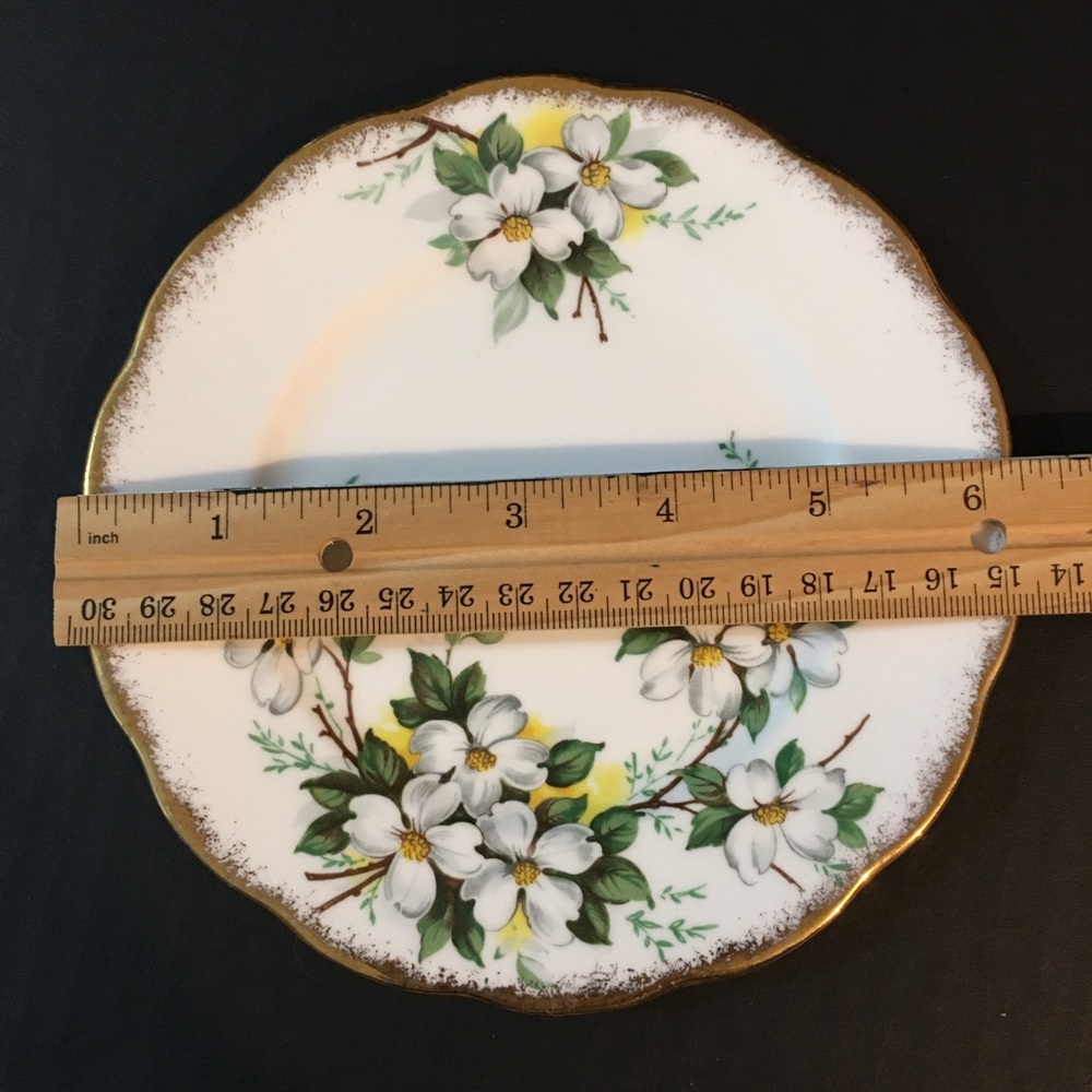 Royal Albert Bone China White Dogwood England 6 3/8" Flawless - Picture 2 of 5